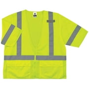 Ergodyne Glowear 8320Z Type R Class 3 Standard Vest, Lime, 2XL/3XL