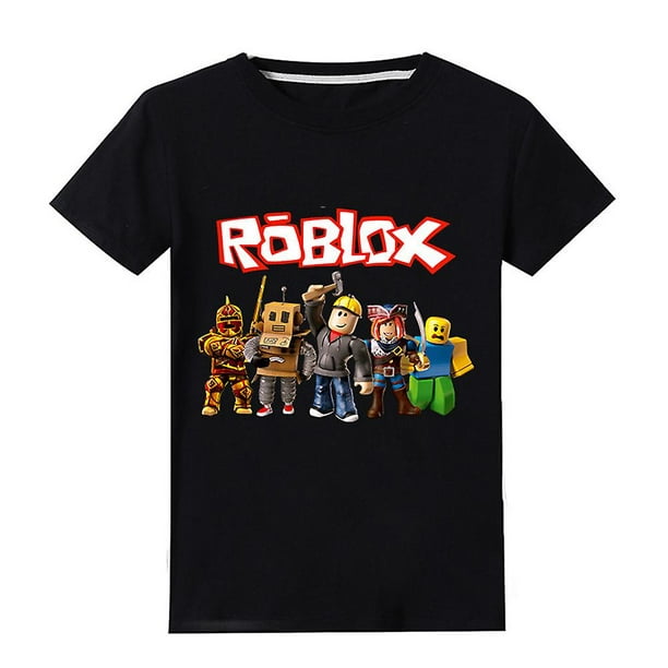 5-12 Years Kids Roblox Short Sleeve T-shirts Top