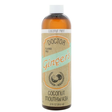 Dr. Ginger's Fluoride Free Coconut Mint Mouthwash, 12 Fl. Oz.