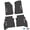 Black w/ Pink & White insert, variant on Flextread Floor Mats for 20-24 Jeep Gladiator - Mopar Licensed Factory Fit - Pink w/ White Jeep Wave w/o Wheel Insert - 100% Made in USA