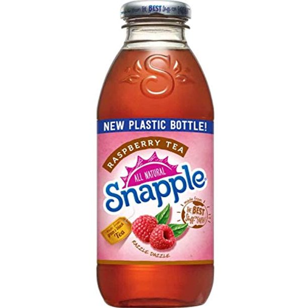 Snapple All Natural Fruit Flavored Teas And Juices, 16 Oz Plastic