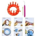 thumbnail image 6 of Round Knitting Looms Set Lightweight Knitter Loom Round Knitting Looms Scarf Hat Maker Craft Tool, 6 of 7