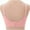 Pink, variant on Women's Nursing Everyday Bras Adjustable Shoulder Strap Sagging Maternity Breastfeeding Seamless Bra Wireless Bralette