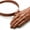 Left - Brown, variant on Yippzo Palm-Sized Sun Hat, Funny Hand-Shaped Sun Visor Headband, Adjustable Fit, Outdoor Summer Costume Accessory