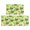 Rooster and Sunflower Green Pattern, variant on Rooster and Pumpkin Green Pattern Anti Fatigue Kitchen Rugs Set Of 2, Non Slip Washable Decorative Floor Mats for Kitchen Sink Laundry, 17"x30" and 17"x47"