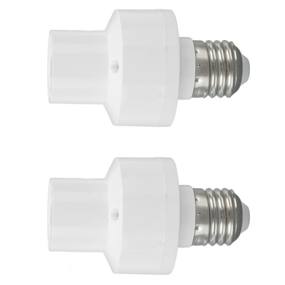 Light Bulb Socket, Smart Light Bulb Socket White ABS 2PCS 100V-250V for Home