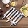 thumbnail image 2 of Pasta Maker Attachment Set for KitchenAid Stand Mixers,Stainless Steel Pasta Sheet Roller,Spaghetti & Fettuccine Cutters Accessories plus Dough Scraper as Gift, 2 of 5