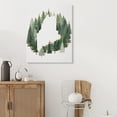 thumbnail image 2 of Stupell Industries Maine State Outline Green Forest Pine Trees Town & City Painting Gallery Wrapped Canvas Art Print Wall Art, 36 x 48, 2 of 6