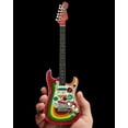 thumbnail image 3 of George Harrison Fab Four Fender Stratocaster Rocky Design 10 Inch Miniature Guitar, 3 of 15