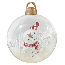 Hvmvliv Giant Inflatable Christmas Ball Pvc Christmas Ball Outdoor Christmas Yard Decorations for Holiday Lawns Christmas Decoration 1.98 ft, White
