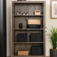 thumbnail image 4 of South Shore Morgan 4-Door Storage Cabinet, Weathered Oak, 4 of 10
