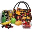 thumbnail image 3 of Balery Autumn Maple Leaves A Bolsa de Aislamiento Portátil – Bolsa de Almuerzo con Forro de Aluminio Mejorado, Funda Impermeable y Fácil de Limpiar para Picnic y Caja de Almuerzo, 3 of 6