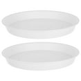 thumbnail image 1 of 2pcs Bird Water Bowls Replacement Bird Bath Bowls Plastic Bird Feeders Water Bowls Inserts Round Birdbath Water Containers Hummingbird Feeding Water Bowls, 1 of 8
