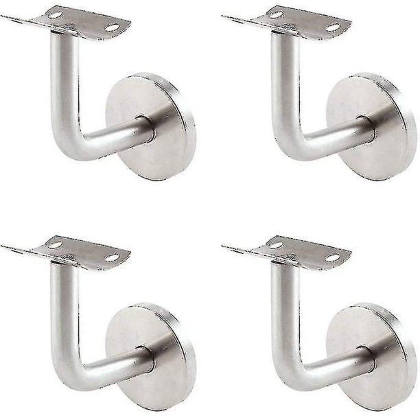 4 Pieces Of Stainless Steel Handrail Bracket, Wall Bracket, Home Improvement Staircase Handrail (silver)--