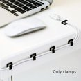 thumbnail image 4 of Black Self Adhesion Holder Desk Cable Clip wall Portable Organizer, 4 of 5