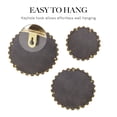 thumbnail image 3 of Madison Park 3-Piece Beaded Round Wall Mirror Set, Gold Mirrors Wall Decor with Iron Framed, Modern Wall Mounted Mirror for Home Decor, Mirrors Decor for Bedroom, Living Room, 20"Dia/17.25"Dia/14"Dia, 3 of 6