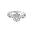 thumbnail image 3 of Keepsake 1/4 Carat T.W. Diamond Floral Halo 2-Piece Bridal Set, 3 of 7