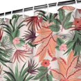 thumbnail image 3 of Waterproof Beautiful Colorful Floral Shower Curtain 72x72 Inch Boho Style Polyester Unique Shower Curtain for Bathroom Hotel Home Decor with 12 Plastic Hooks, 3 of 5