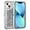 Silver, variant on For Apple iPhone 15 6.1 inch Dual Layer Protective Shockproof Tough Defender Sparkling Liquid Glitter Heart Case Cover Rose Gold