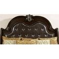 thumbnail image 4 of Traditional Formal 1pc Queen Size Leatherette Upholstery Panel Bed Brown Cherry Solid Wood Furniture, 4 of 7