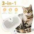 thumbnail image 2 of for Renu Dog Brush, Shower Brush , 3-In-1 Self-Cleaning, for Renu Renu Dog Grooming Brush With Steam, One-Touch Removal for Dogs And Cats No Need to Rinse (Green), 2 of 7