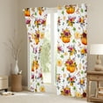 thumbnail image 3 of Homewish Autumn Fall Pumpkin Blackout Curtains Set of 2 (52x84 Each),Rustic Farmhouse Cabin Window Curtains,Colorful Country Floral Curtains and Drapes For Girl Boy,Super Cozy Room Decor, 3 of 6