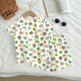 thumbnail image 5 of Grblisyd Girls Outfits Size 10-12 Cute Short Sleeve Crew Neck T-Shirts and Elastic Waist Shorts Kids Fashion Animal Print Clothing Sets, 5 of 7