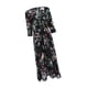 thumbnail image 1 of Vestido maxi Boho Hugo Floral V Zambullirse Negro, 1 of 10
