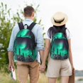 thumbnail image 4 of Disketp Northern Lights 2 Mochila de Lona Estampada, Mochila Escolar de Viaje Ligera para Estudiantes y Portátil-Medium, 4 of 5