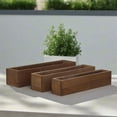thumbnail image 3 of Soren Wooden Rectangular Planter Set (Set of 3), 3 of 11