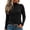 Black, variant on Long Sleeve Knit Shirts for Women Mock Neck Ribbed Pullover Slim Fit Casual Basic Everyday Fall Sweater Tops