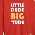 thumbnail image 3 of Instant Message - Little Dude Big Tude - Toddler And Youth Long Sleeve Graphic T-Shirt, 3 of 6
