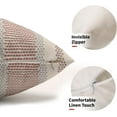 thumbnail image 5 of Coral Pink Pillow Covers 12x20 Set of 2 Gray Grey Dot Print Striped Lumbar Rectangle Decorative Outdoor Pillowcases Boho Rustic Farmhouse Decorative Throw Cushion Case Decor for Couch Sofa Bed, 5 of 6