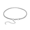 thumbnail image 6 of Set of 3 Stainless Steel Round Box Chain Bracelet for Women Jewelry Size 7.5-9.5" Birthday Gifts for Women, 6 of 10