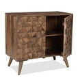 thumbnail image 4 of Pemberly Row Mid-Century Matte Walnut Solid Wood Accent Cabinet, 4 of 5