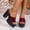 Wine, variant on Women's Platform Sandals Ankle Strap Open Toe Lug Sole 3 Inch Chunky Block Heeled Sandals Daily Casual Outdoor Walking Wine 41