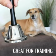 Extra Loud Hand Call Bell Wooden Handle Metal Handheld Bell Ringing Bell