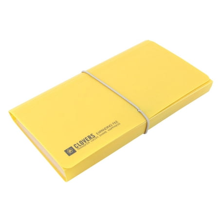 Unique Bargains Elastic Strap 12 Pocket A6 Paper Document Receipt Organizer File Holder (Best Way To File Receipts)