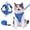 Royal blue, variant on Wanheart Summer cat Chest Harness and Leash, Anti-Escape Adjustable Soft mesh cat Leash and Chest Harness Set for All Types of Cats cat Vests (Emerald, M)