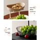 thumbnail image 3 of Wosthever Frutero grande de plástico de tres niveles y niveles con soporte de hierro para cocina, cuenco para frutas y verduras. Mostrada Color café de 3 cuadrículas, 3 of 6