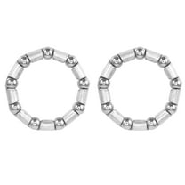 Unique Bargains 2pcs 31mm x 9 Ball Bearings Cages Crank Bearings Wheel Bearing Retainer for Bicycle Silver Tone