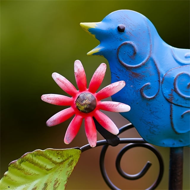 Outdoor Decorations for Patio,2024 Metal Decorative Garden Stakes with Flower Design for Indoor Outdoor Patio Decor