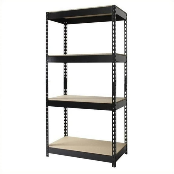 Kingfisher Lane 30x60 Heavy Duty 4 Shelf Storage Unit