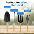 thumbnail image 4 of Scuddles Garden Tools Set - 8 Piece Heavy Duty Gardening Kit with Storage Organizer, Ergonomic Hand Digging Weeder Rake Shovel Trowel Sprayer Gloves Gift for Men Or Women, 4 of 7