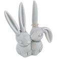thumbnail image 1 of Creative Co-Op - Figura decorativa de conejo de cerámica, color gris, 1 of 5