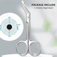 thumbnail image 4 of Poche de Stomie avec Embout Rond Émoussé pour Soin Colostomie Iléostomie, Acier Inoxydable, 4,4 Pouces L, 2 Pcs, 4 of 5
