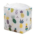 thumbnail image 1 of Household Laundry Basket 100L Large Capacity Storage Baskets, Dirty Clothes Basket, for Bathroom Laundry Room , Ananas, 1 of 8