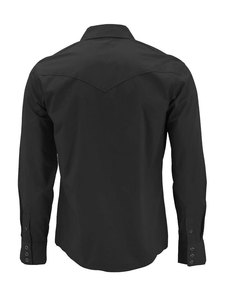 Red Label Pearl Snap Western Long Sleeve Slim Fit Shirt D-20 (L