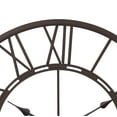 thumbnail image 6 of Utopia Alley  Oversized Roman Round Wall Clock, Large Wall Clock, Big Clocks for Living Room Decor, 27 inch Diameter Oil Rubbed Bronze - 27", 6 of 9