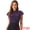 Purple, variant on Lace Keyhole Back Fitted Semi Sheer Top S Purple